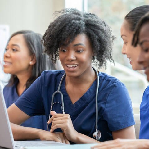 University students being trained