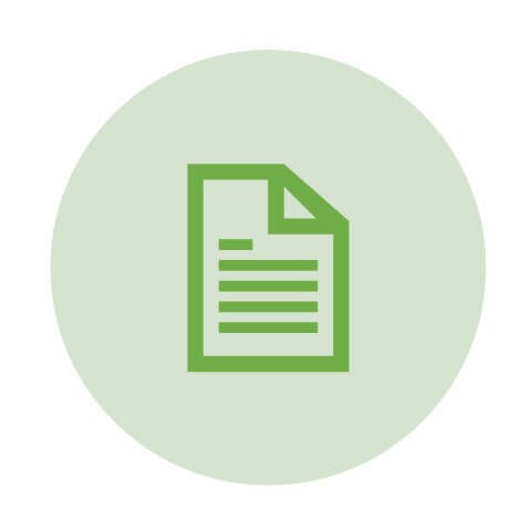 Complex care and professional boundaries icon as a document