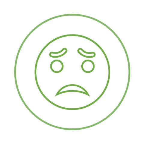 Recognising the Deteriorating Adult, Child and Young Person icon as a sad face